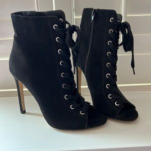 Mix No.6 Lace up Black Heel/Booties